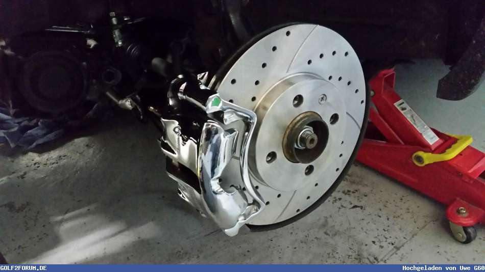 VW Umbausatz Bremse hinten 256mm 4x100 + Brembo Scheiben